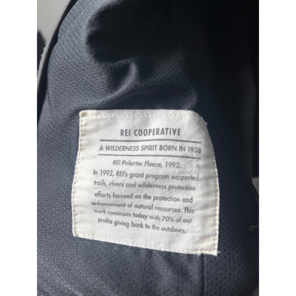 REI Co-op Trailsmith Fleece Jacket Kids L 14-16 Gray Full Zip Hiking Gorpcore - Picture 7 of 10